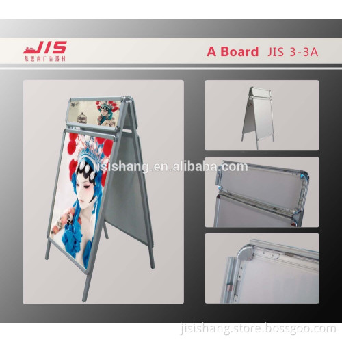 Upright A-shaped Double sides Aluminum Poster frame